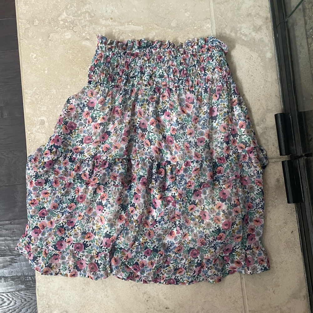 Siena sky flower skirt